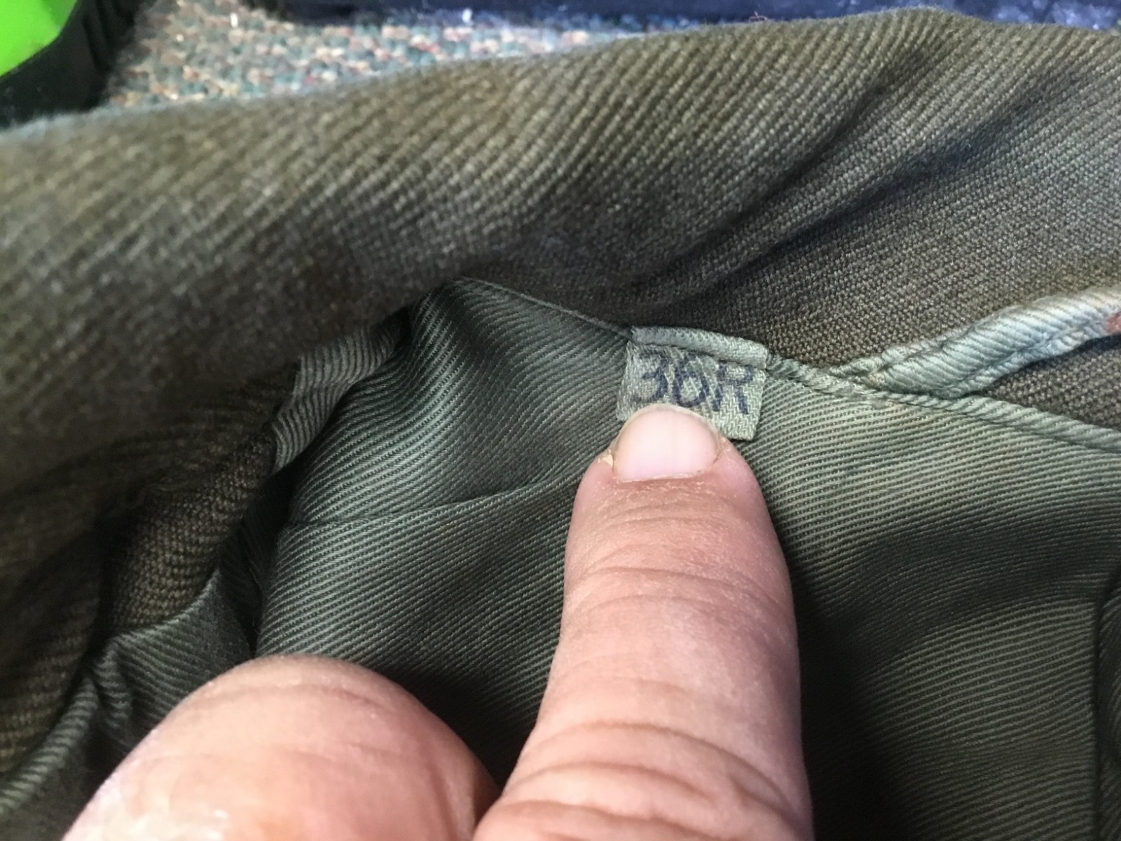 USMC 1ST MARINE CORPS IKE JACKET, SIZE 36 R