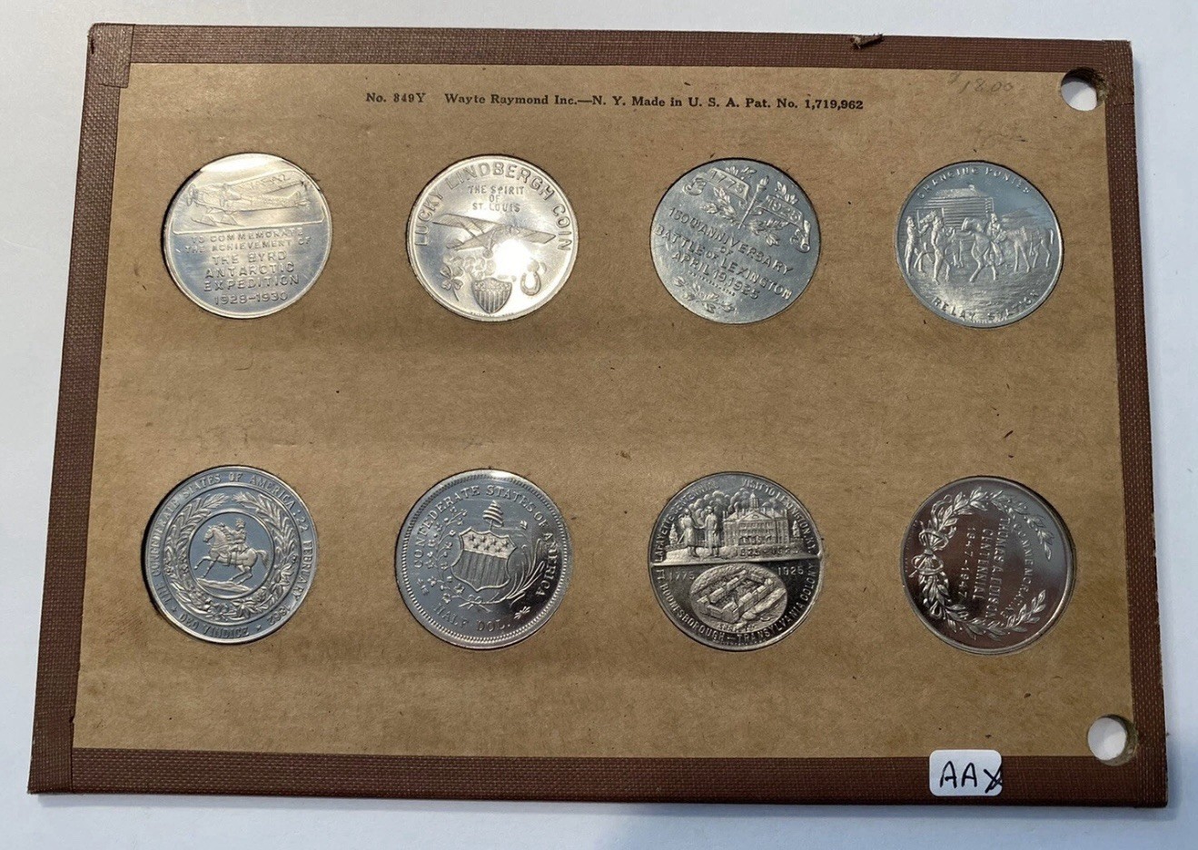 1925-1947 So Called Half Dollar Complete Set In Wayte Raymond Album Page
