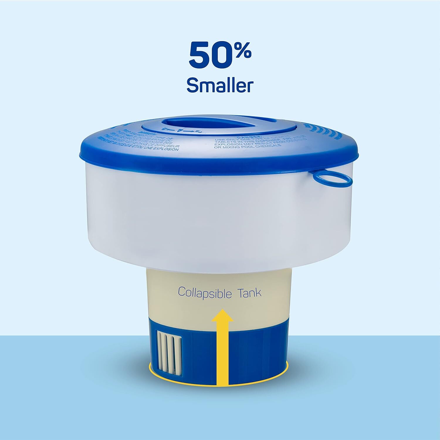 Heavy Duty 7" Pool Floating Chemical Dispenser Floater for 3" Chlorine Tablets