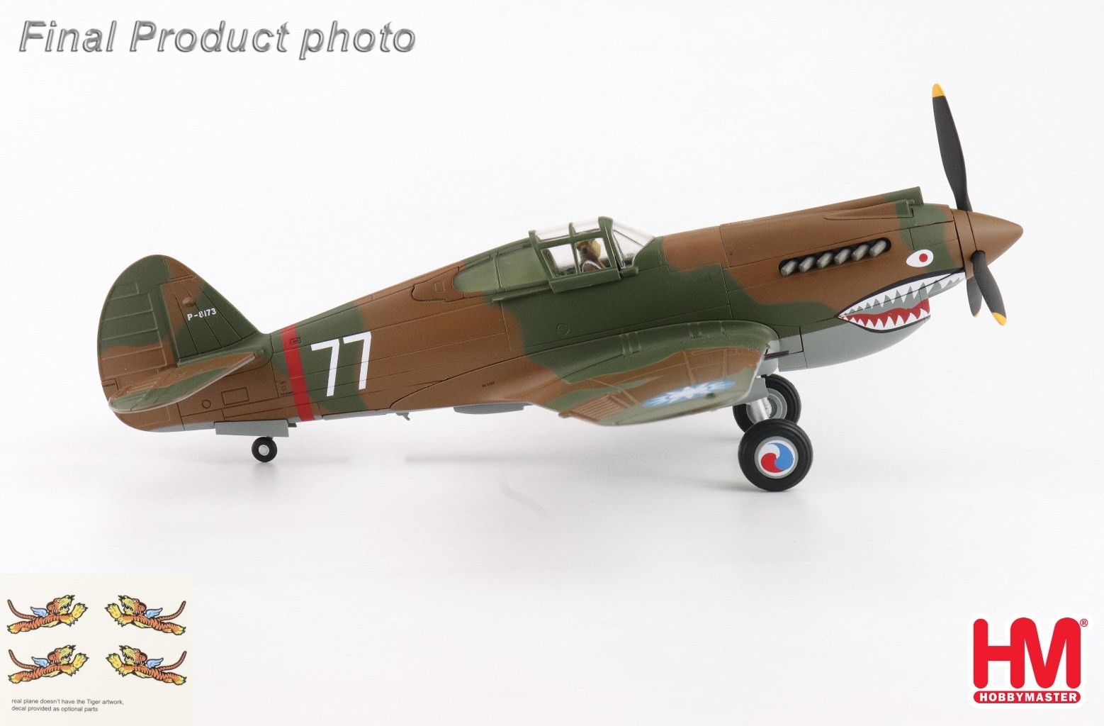 Hobby Master 1/48 P-40B Warhawk AVG Flying Tigers 3rd PS Hell's Angels HA9207