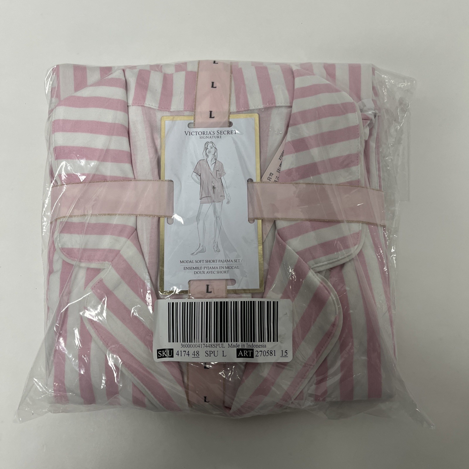 Victoria's Secret Women's Modal Soft Short Pajama Set CN6 Pretty Blossom Large