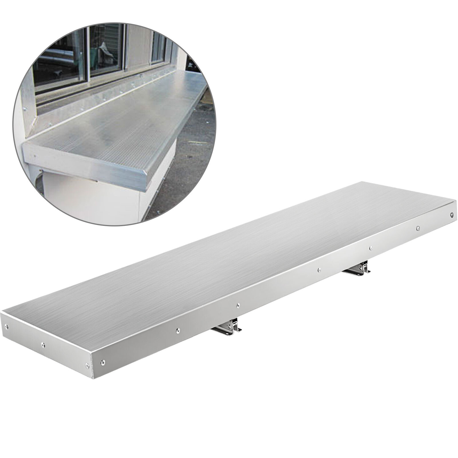 4,6,8 Foot Shelf for Concession Window Food Folding Truck Accessories Business
