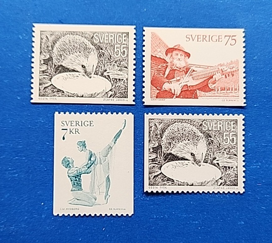 Sweden Stamps, Scott 1139-1142 Complete Set MNH