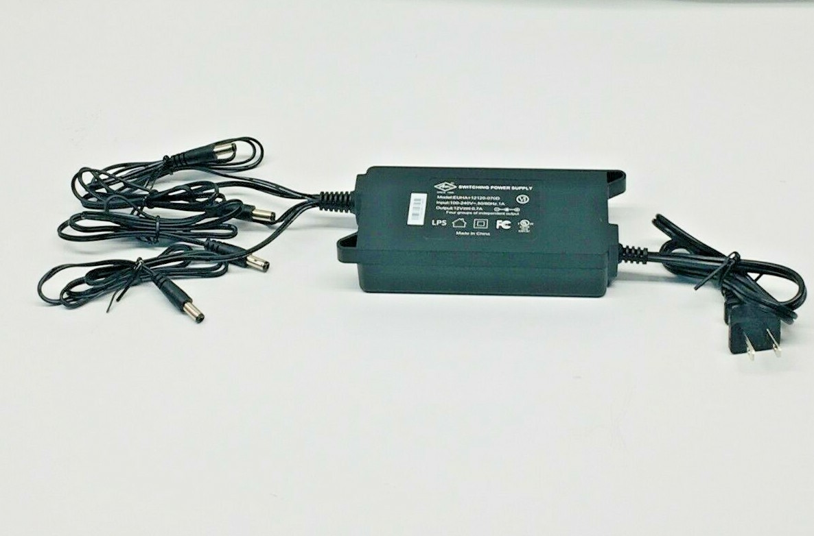 DC Switching Power Supply for Security Cameras EUHA+12120-070D 12V 0.7A