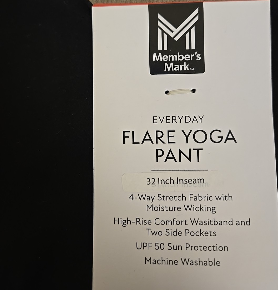 Member's Mark Everyday Flare Yoga Pant - NWT! Variety of Colors & Sizes