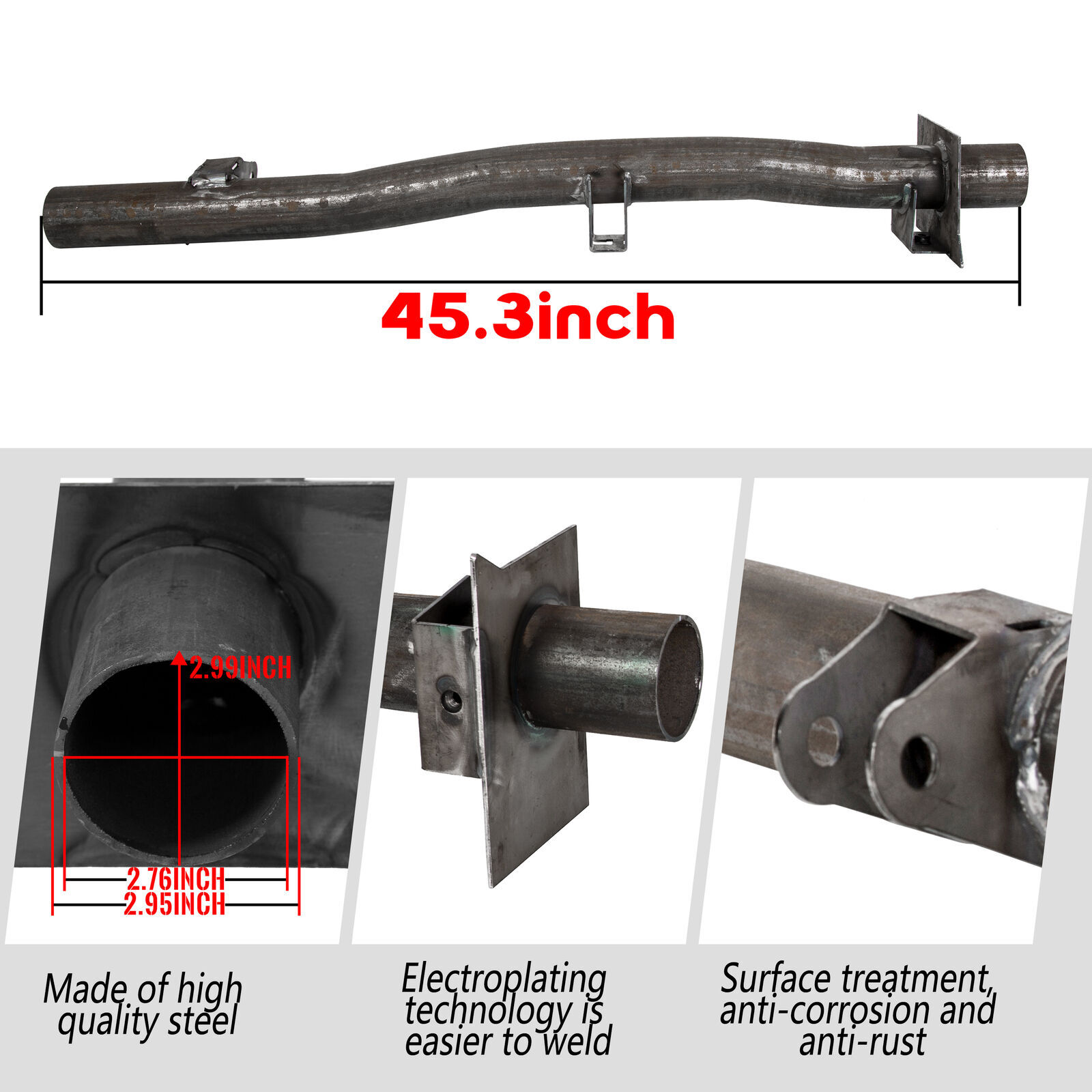 Rear Tank Support Crossmember For 01-10 Chevy Silverado GMC Sierra 2500HD 3500HD