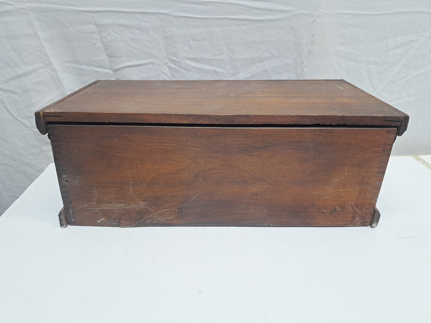 Antique Elite Tool Chests For Boys Wooden Tool Box #510 Paper Label 1900's USA