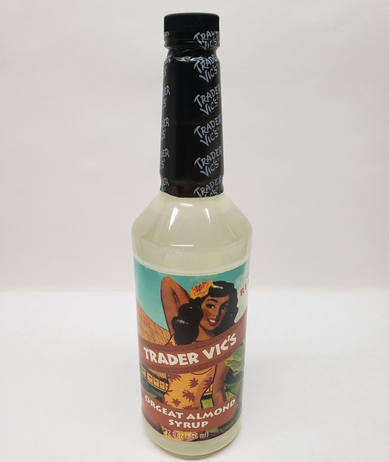 TRADER VIC Premium  Almond ORGEAT SYRUP 32oz Tiki Mai Tai Scorpion Momisette