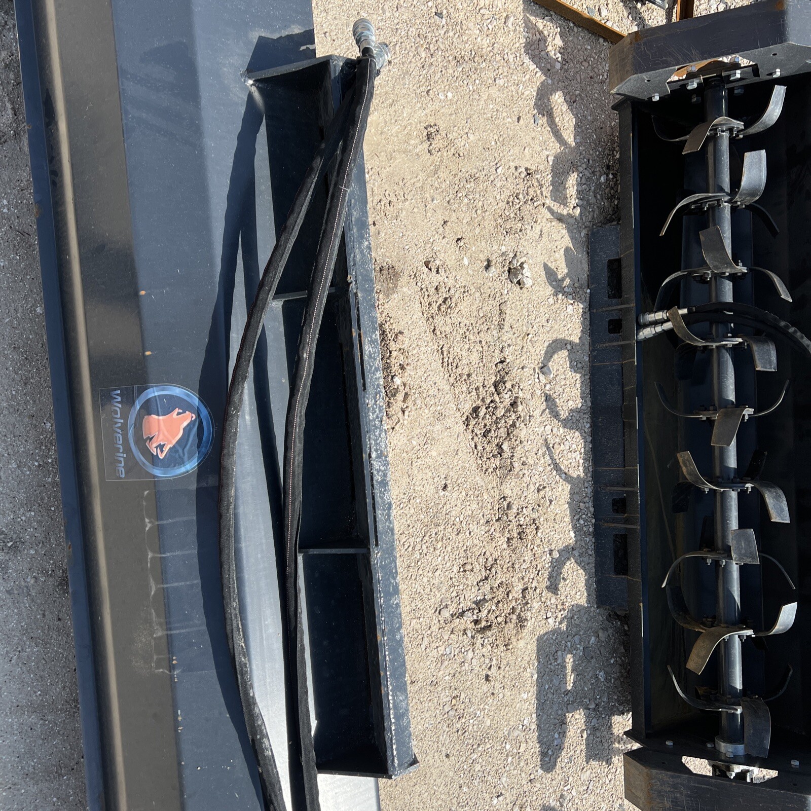 72 Inch Wolverine Skid Steer rototiller Case Cat Kubota Gehl ASV JCB Bobcat