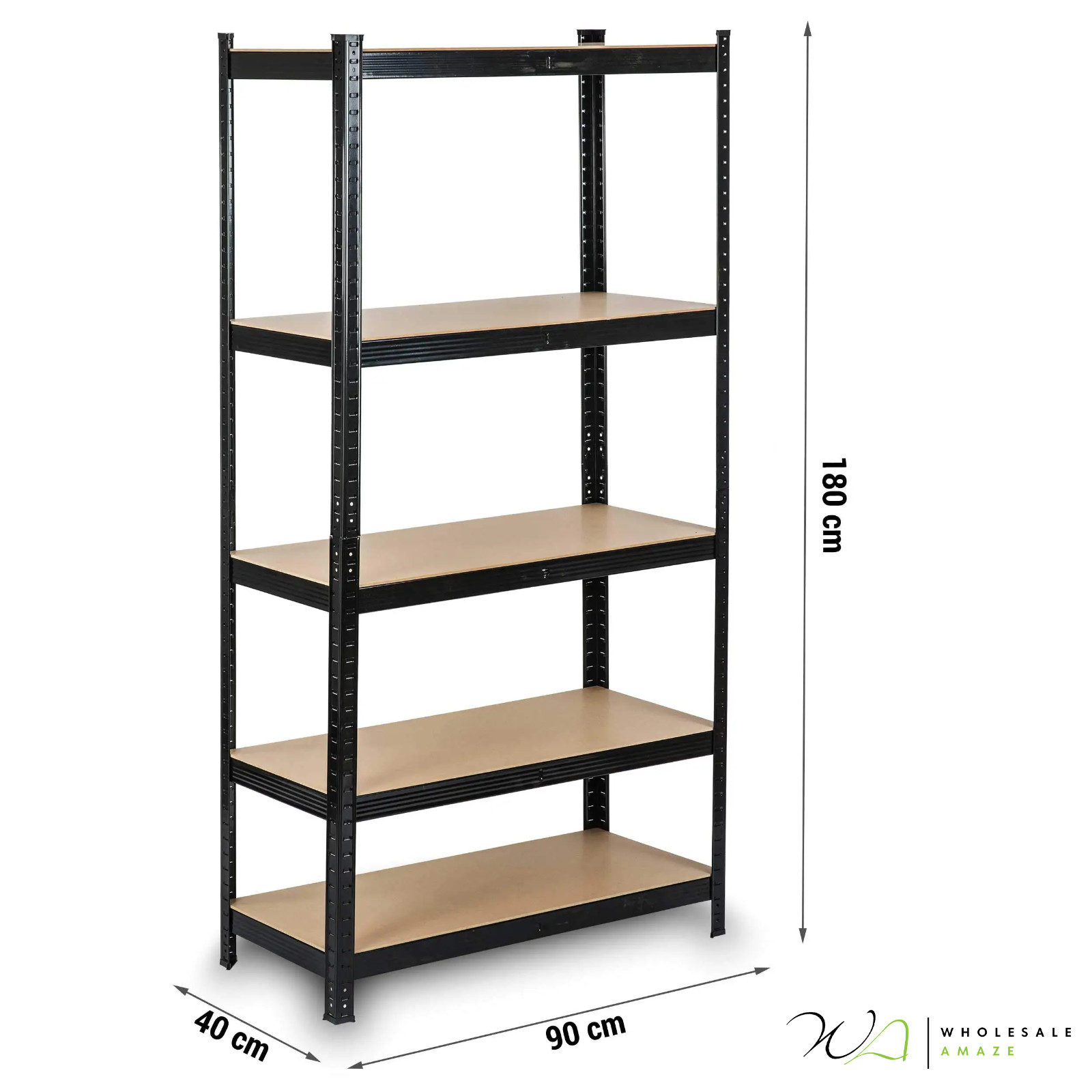 5 Tier Heavy Duty Steel Racking Shelf, Adjustable Garage Storage Unit