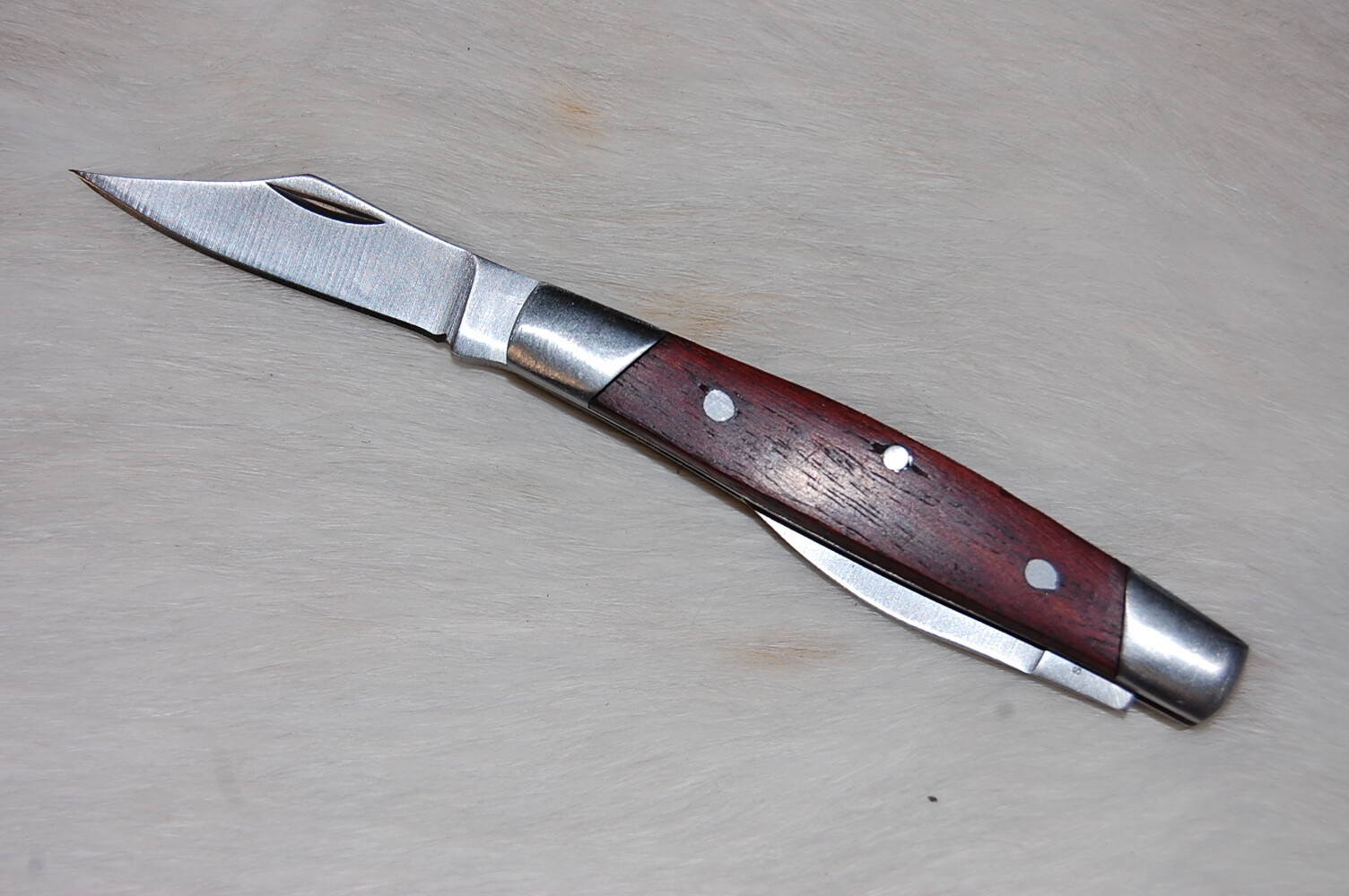 2.5" Folding 2 Blade Pocket Pen Knife Beautiful Pakawood Handles NEW 211144