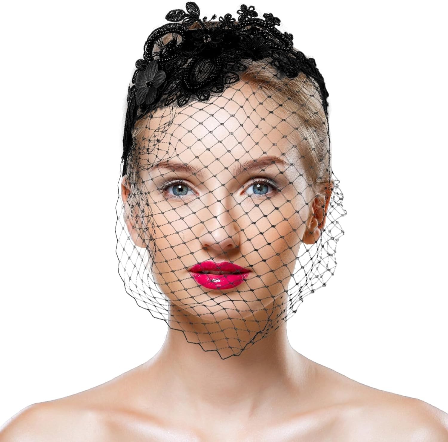 Giantree Black Veils for Women, Veil Mesh Headband, Wedding Veil...