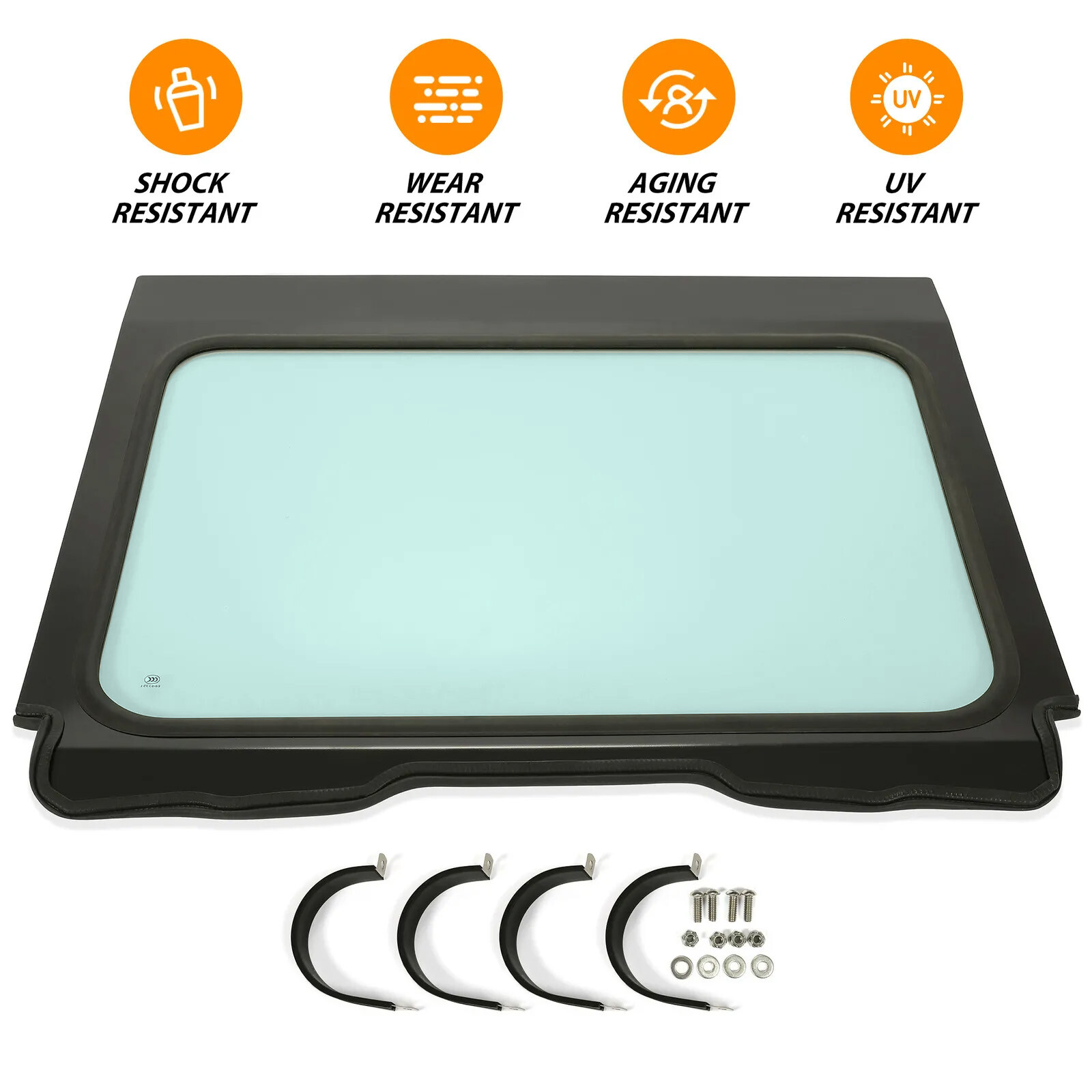 Full Glass Windshield Aluminum Frame For 20-24 Polaris RZR Pro XP 2 and 4 seat