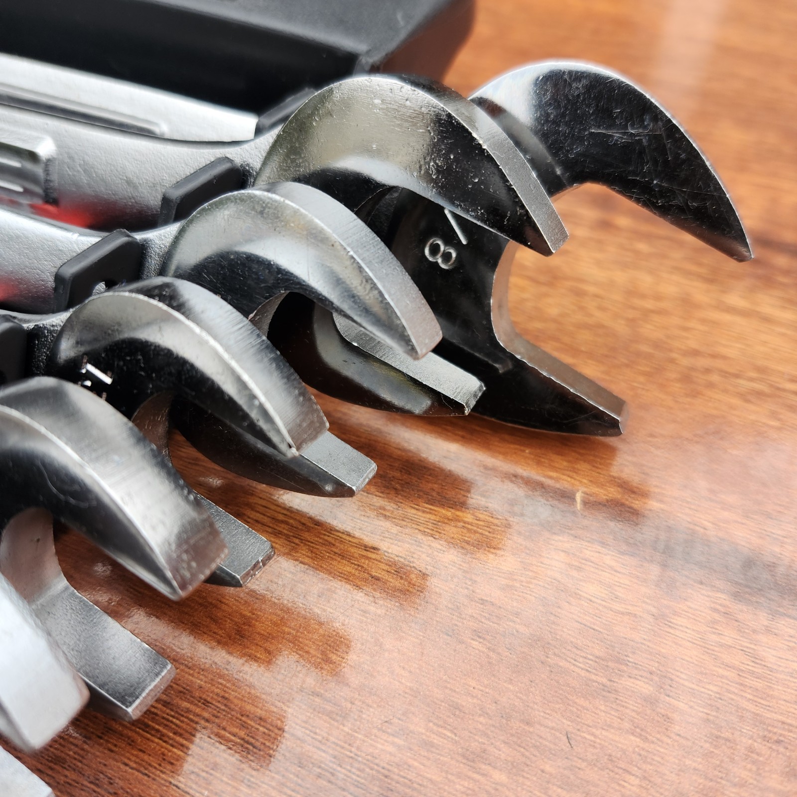 Craftsman SAE Double Open Wrench Set USA 1/4" to 1-1/8" - 10 Pcs Like New W Rail