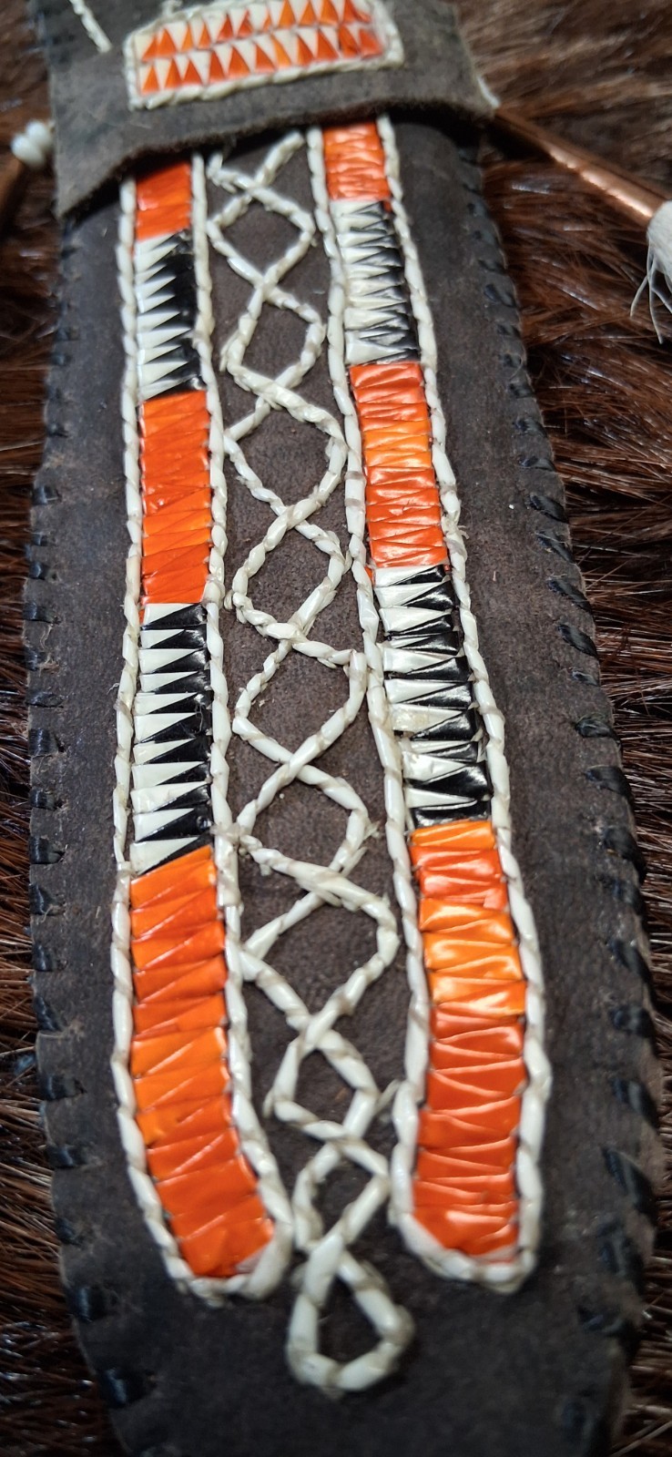 18th Century Iroquois Neck Knife Sheath Read Description