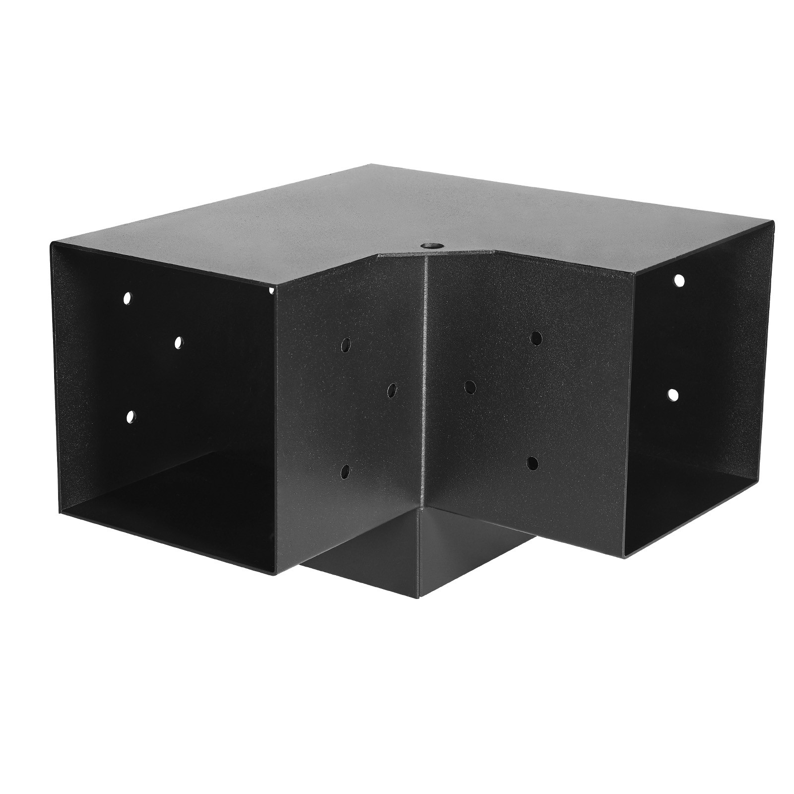 VEVOR 6x6" Pergola Bracket Kit Inner 5.5x5.5 3-Way Brackets 4 Pcs with 4 Bases