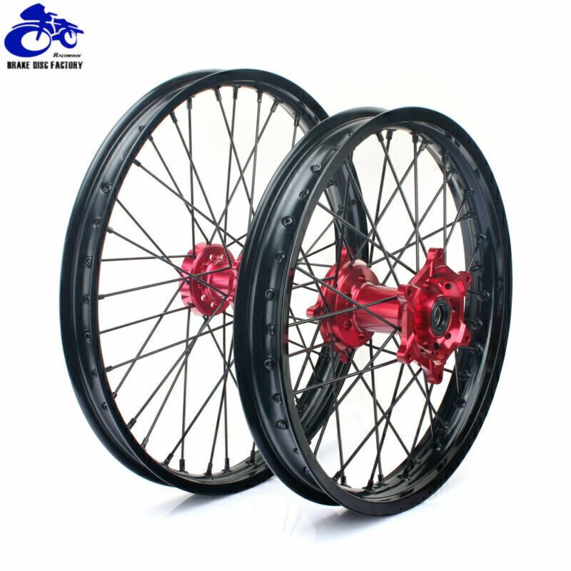 For Honda 21"/19" CNC Spoked Wheels Set CRF250R CRF450R 14-25 CRF250RX CRF450RX