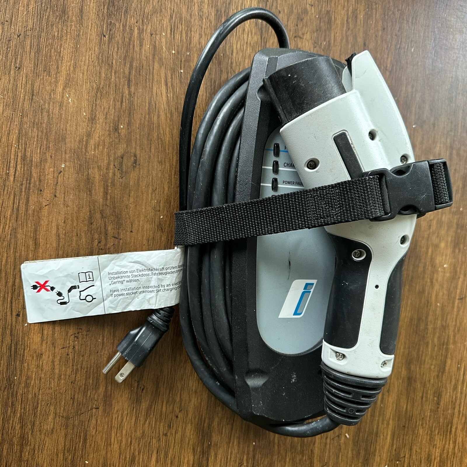 BMW EV charger i3 i8 X3 X5 330e 530e PHEV charging cable -stripped latch SEE PIC