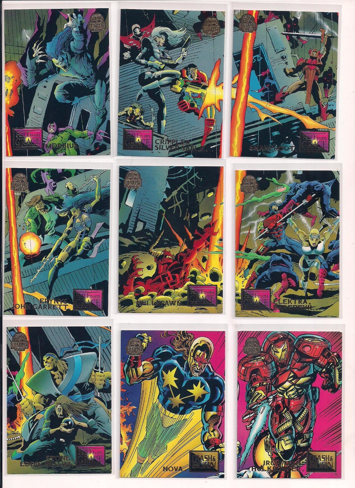 1994 Fleer Marvel Universe Trading Cards / U You Pick / Choose From List / bx4