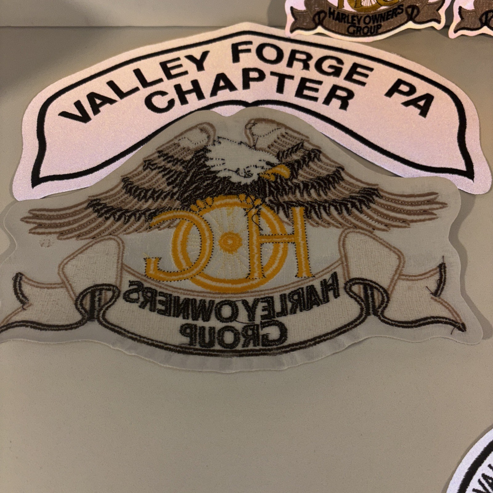 HARLEY OWNERS GROUP Large PATCHES (brand New)