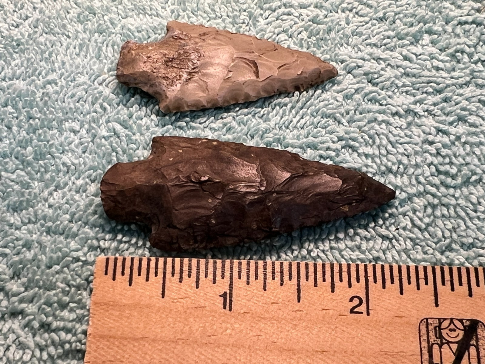 North American Adena Point Ohio Arrowheads (Lot of 2)