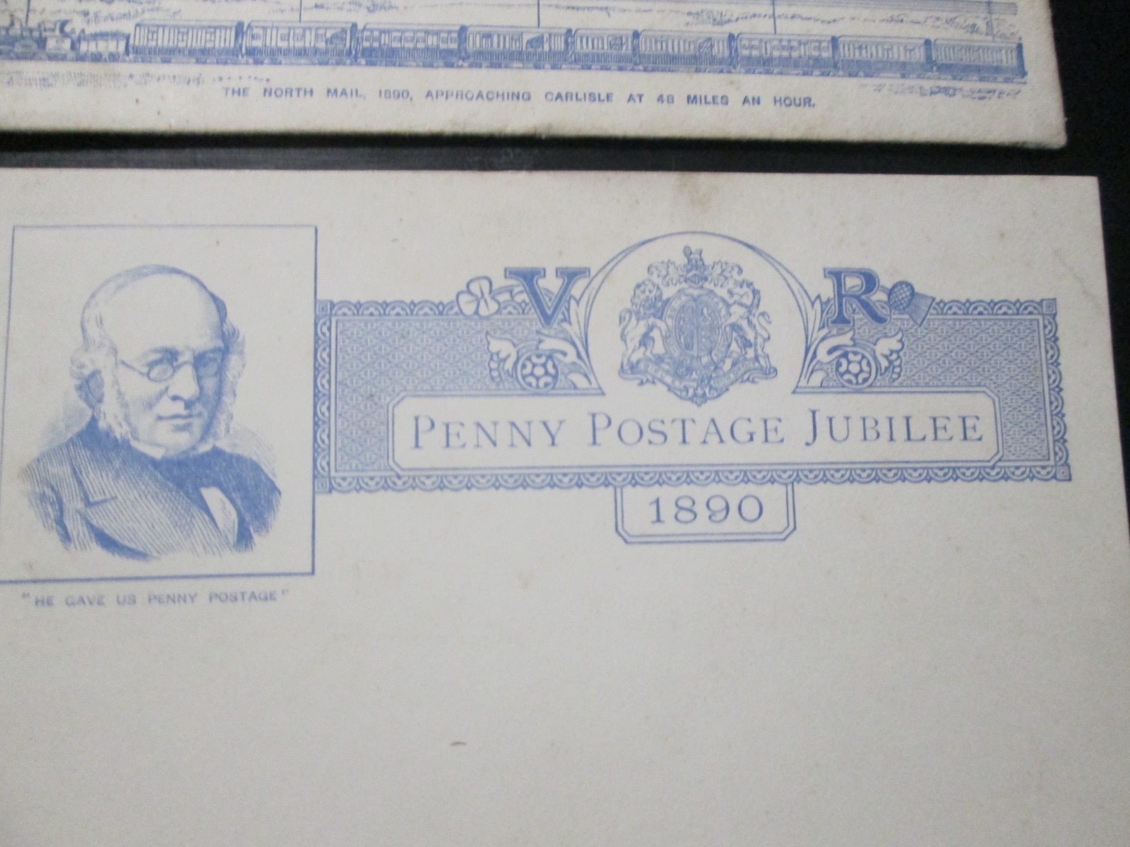 QV 1890 Uniform Penny Postage Jubilee One Penny card & envelope, Lombard St