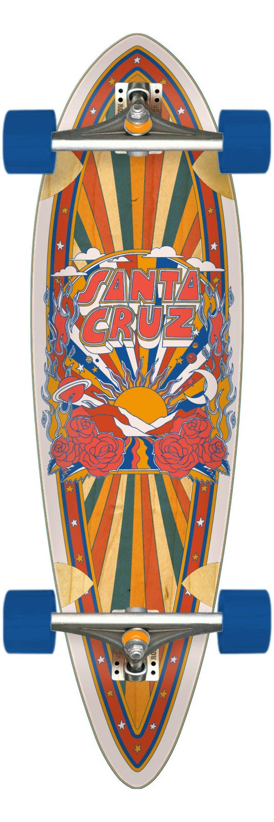 Santa Cruz Foxy Sun 9.20in x 33in Pintail Longboard Complete