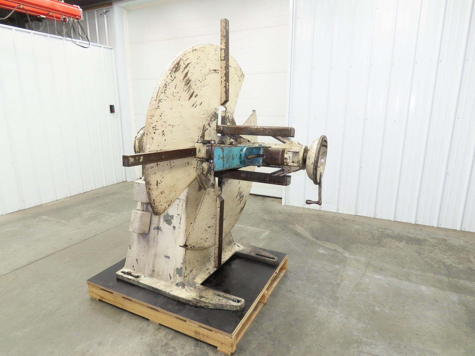 FJ Littell Machine No 40-18 Coil Stock Uncoiler 4000lbs 16-22" ID 18" W Decoiler