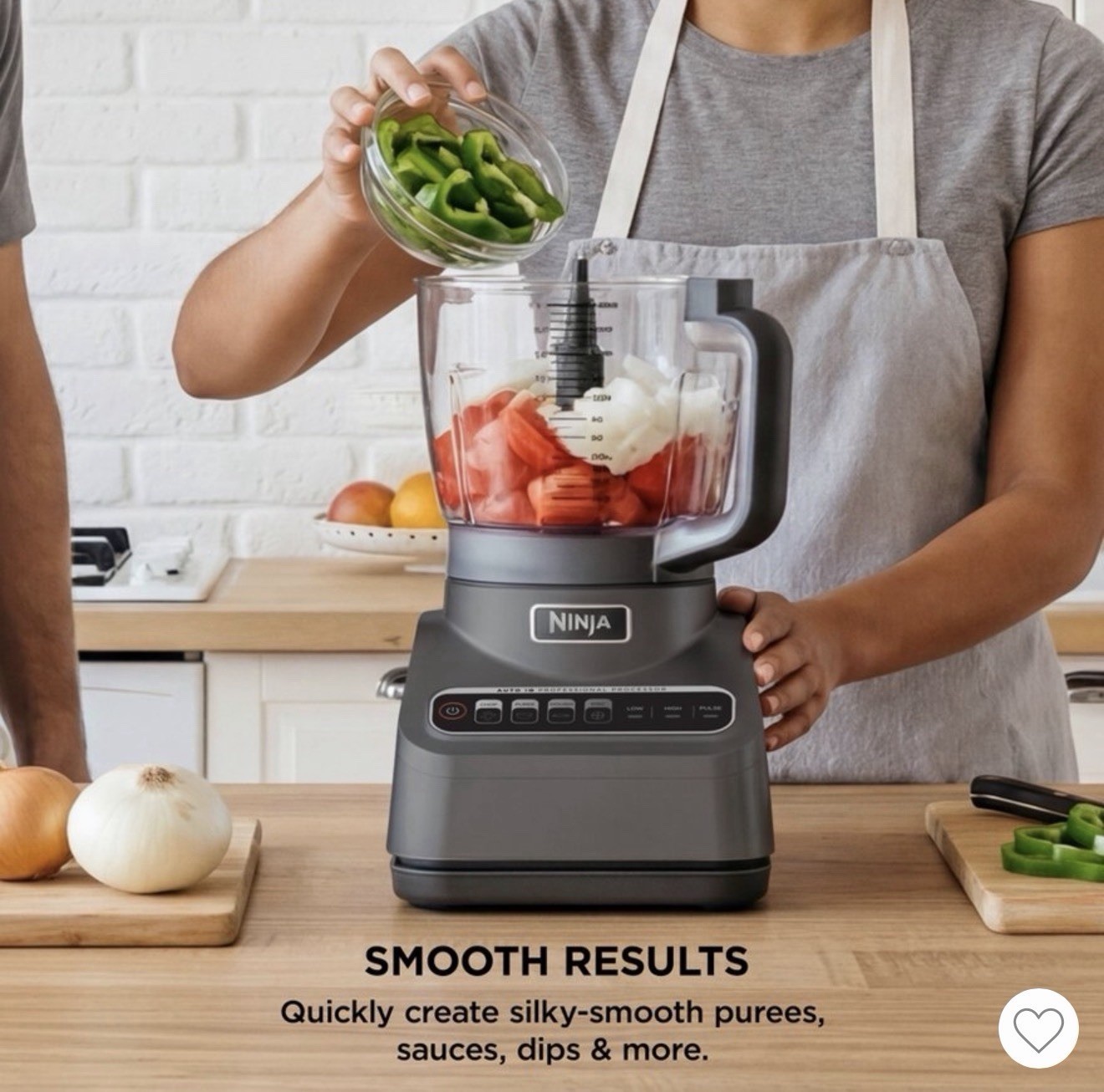 Ninja Professional XL Food Processor 1200W Auto-iQ 12 Cup Kitchen Chopper