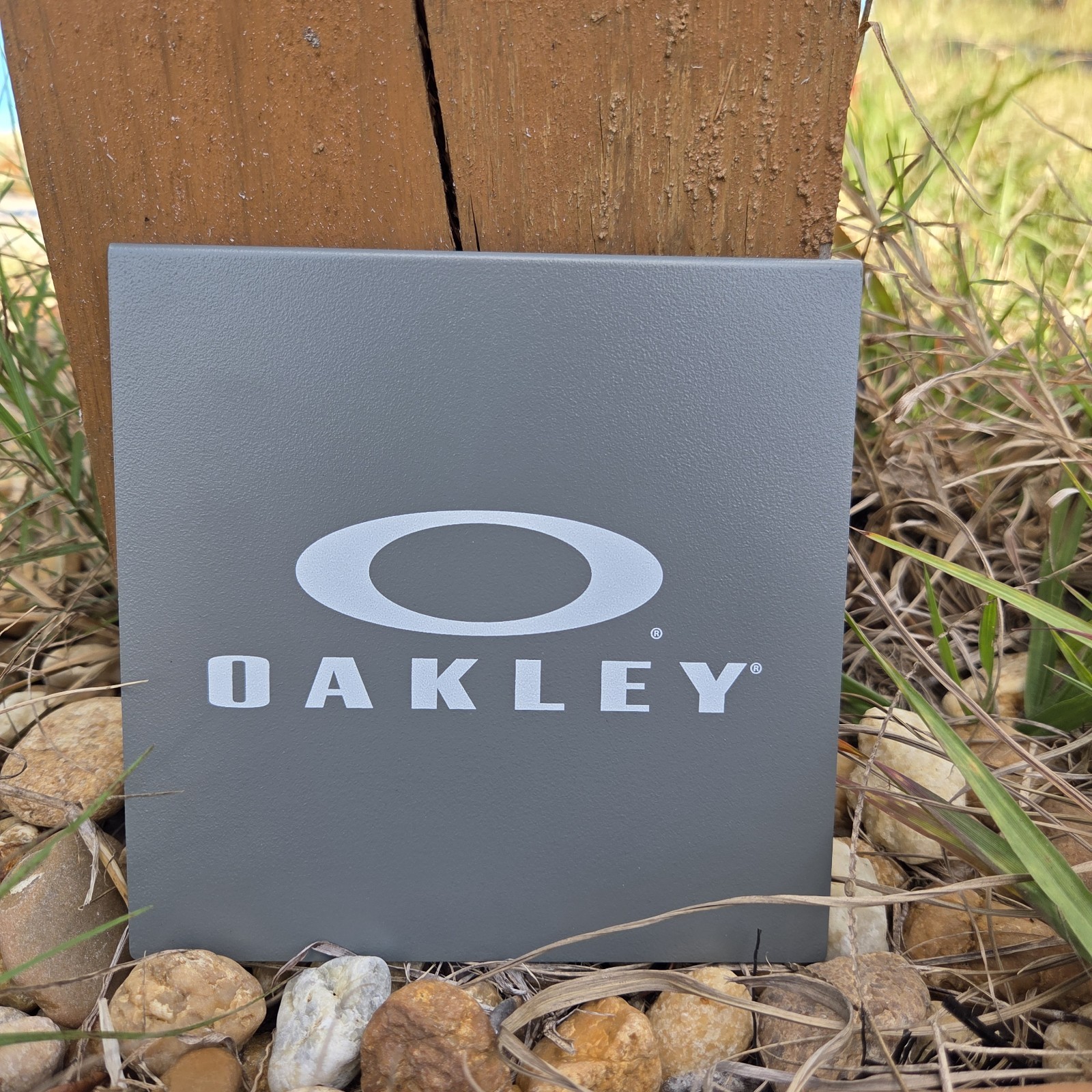 NEW Oakley Store Authentic Promo Retail Display Sign Metal Endcap Y2k RARE