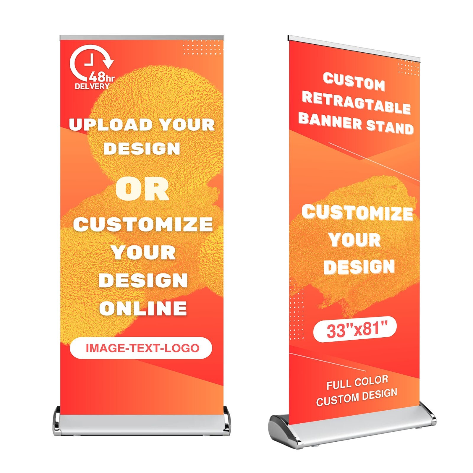 Custom Retractable Banner Stands Pro Base for Advertising--Personalized Banner