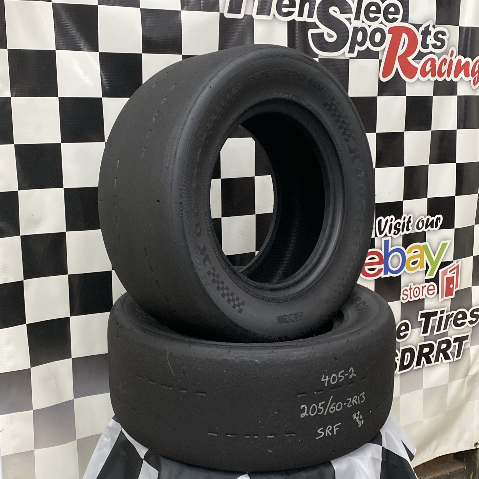 405-2 USDRRT HOOSIER DOT Road Race Tires SRF 205/60-ZR13