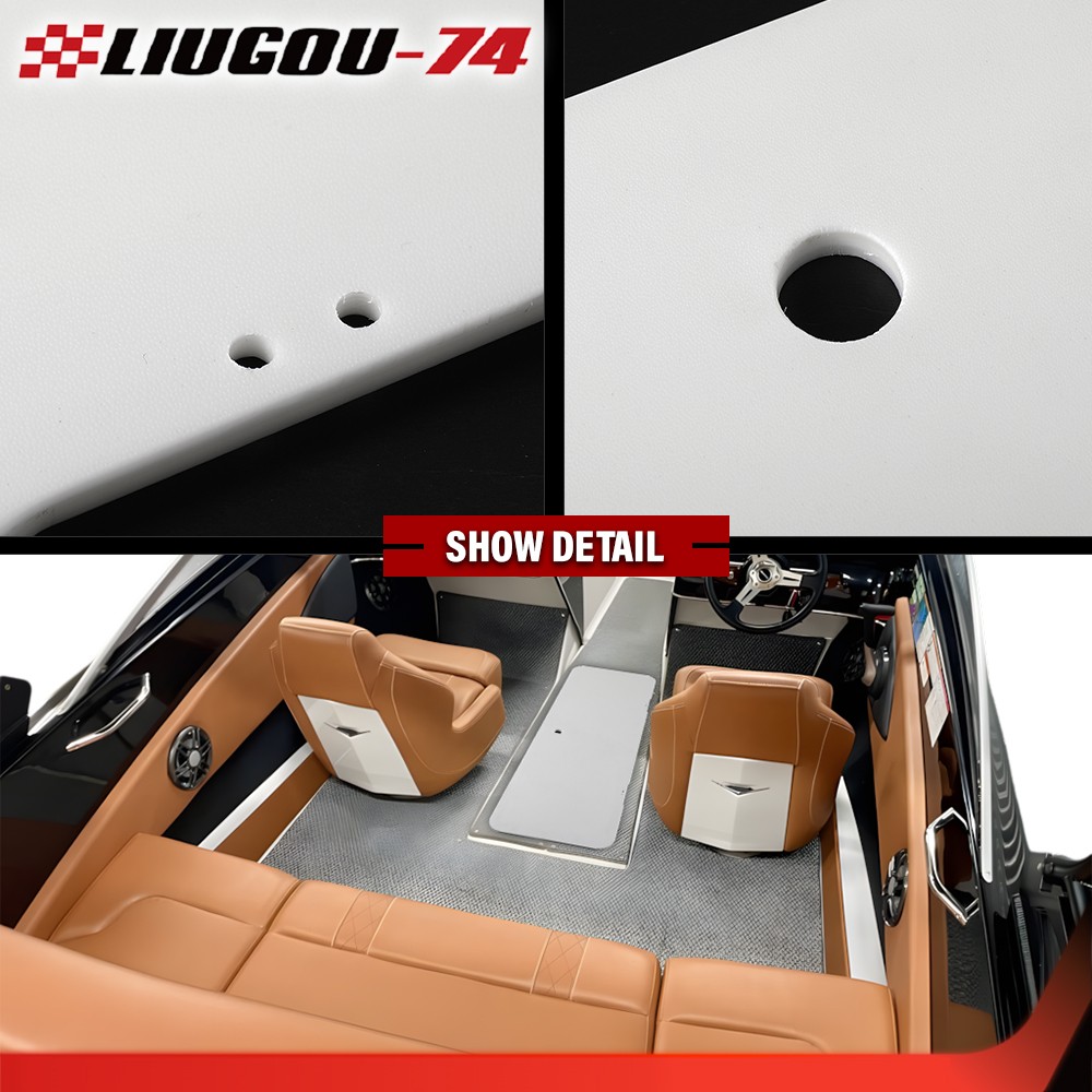 Boat White PE Ski Locker Door Cover Lid With Hinge Kits Fit For LARSON GLASTRON