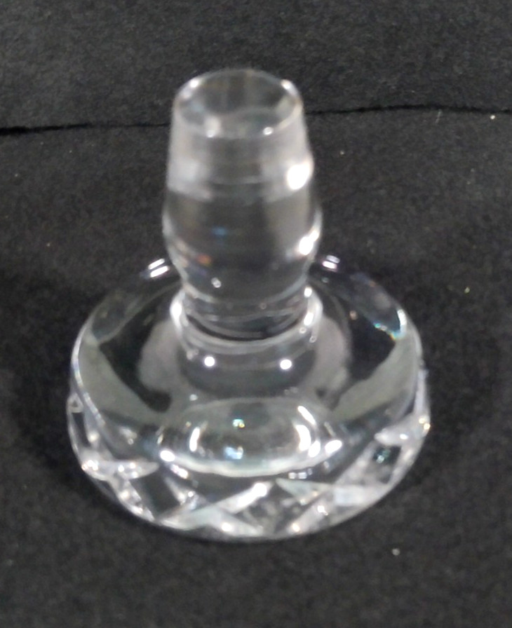 Vintage Heavy Beautiful Crystal Glass Diamond Cut 10.5" Decanter Collectible