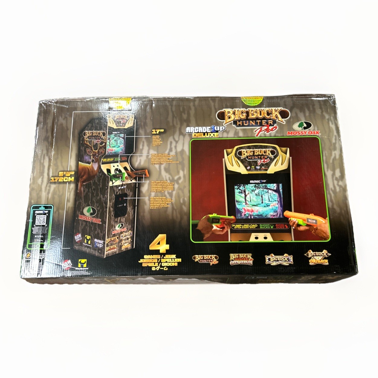 ARCADE 1UP BIG BUCK HUNTER PRO MOSSY OAK DELUXE - NEW SEALED