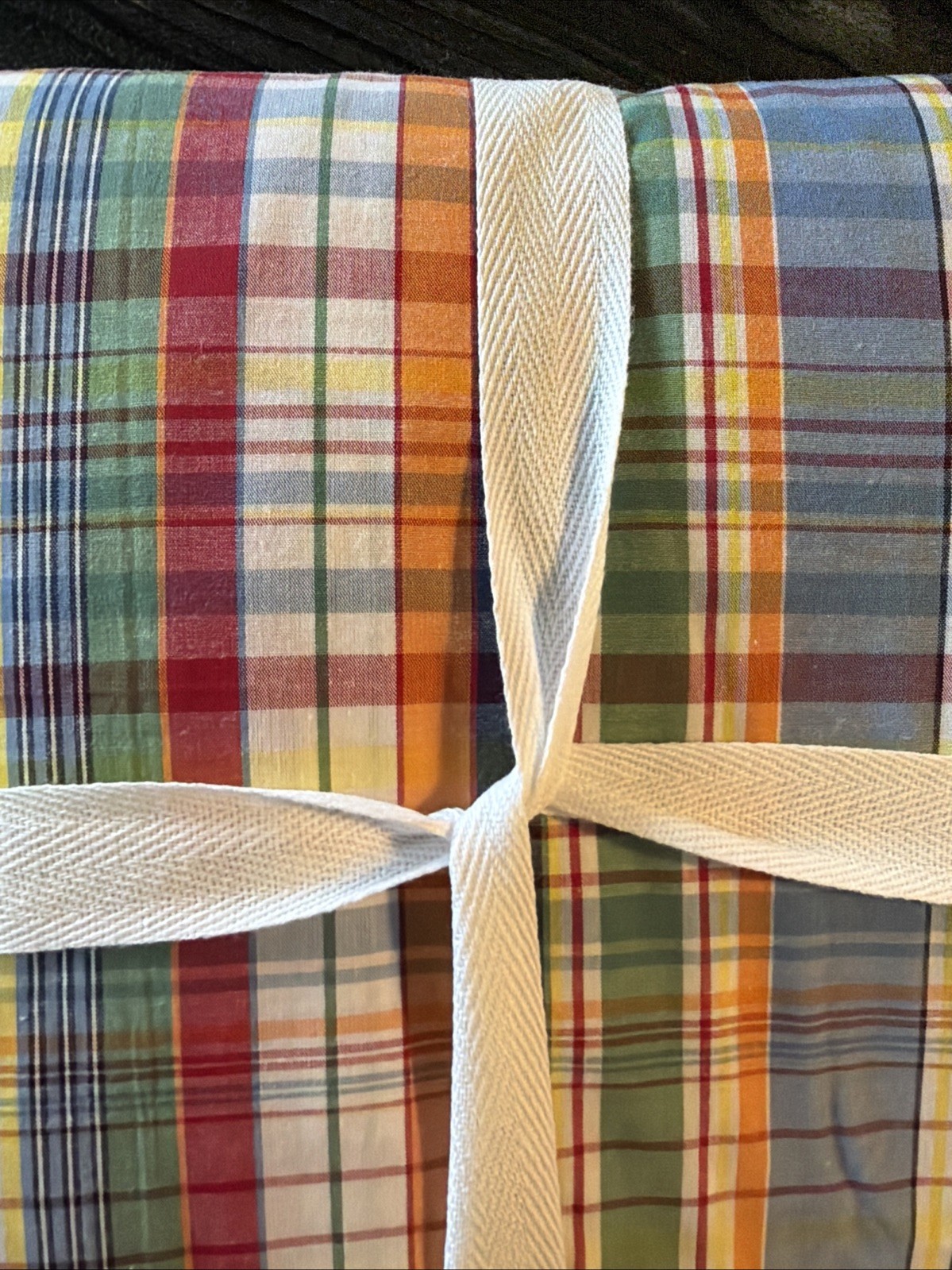 Pottery Barn Teen Bridgeport Plaid Organic Sheet Set Full Sample Read