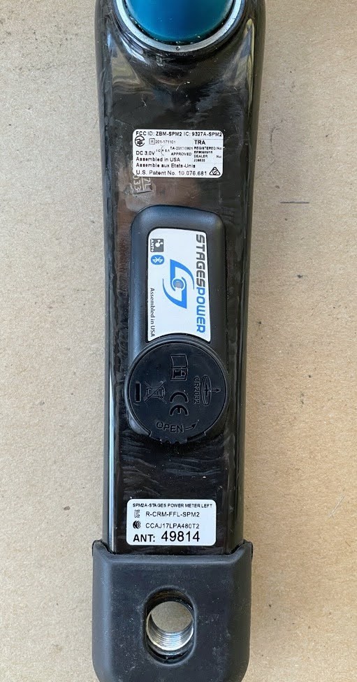 Stages Cycling Power Meter Carbon Left Crank Arm 175mm BB30 spindle