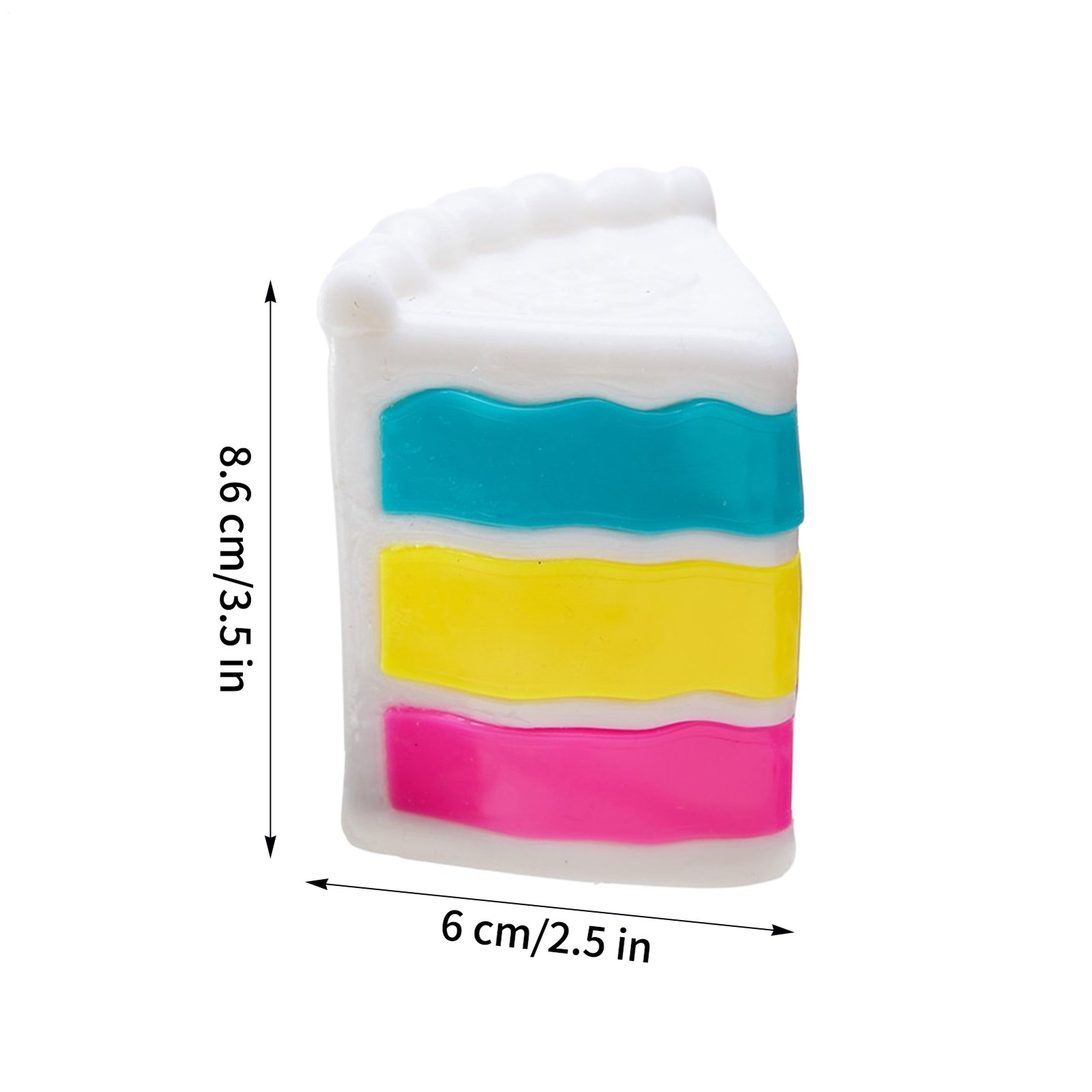 Nee Doh Peace O' Cake Sensory Squeeze Toy Stress Relief Fidget Toy 🎂