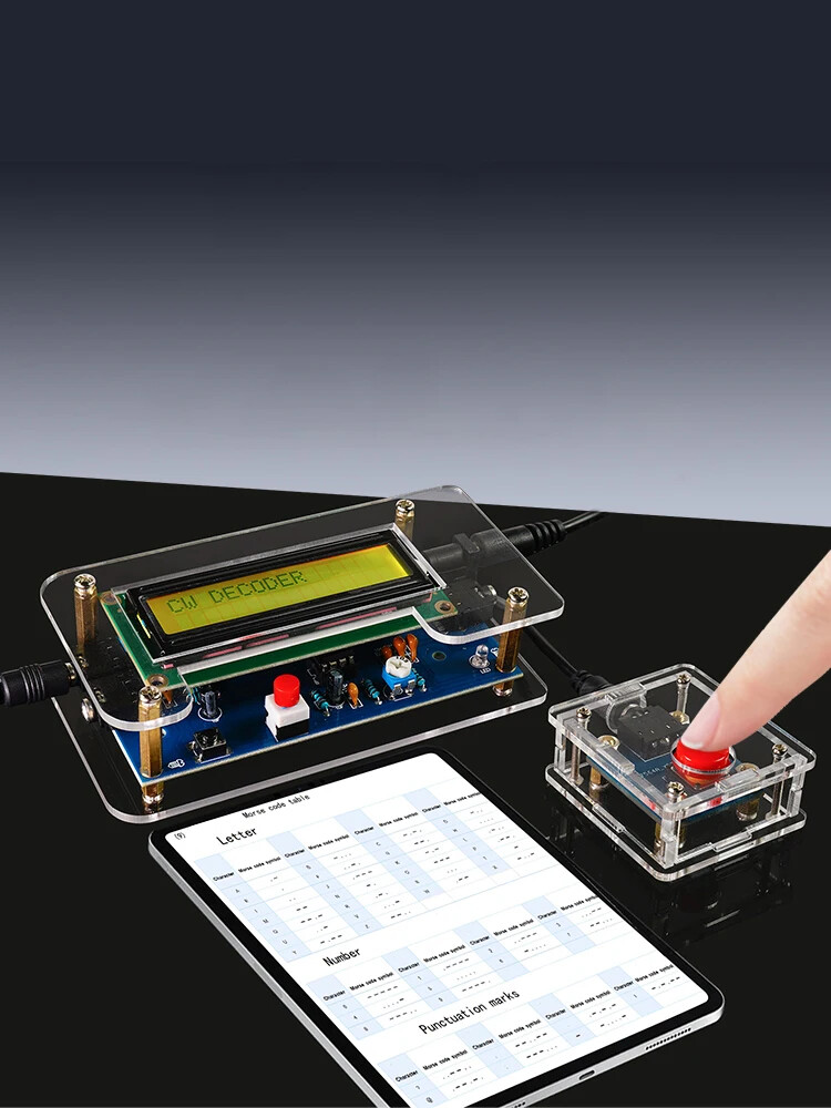 Trainer Morse Code Decoder Keyer Interpreter DIY Electronic Component Kit USA