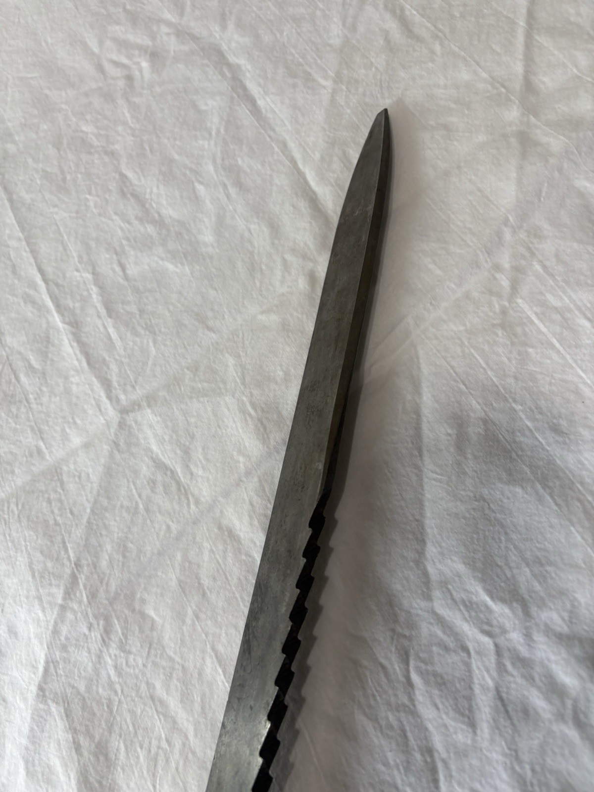 Swiss Vetterli Neuhausen Saw back Bayonet S.J.C. NEUHAUSEN 24"