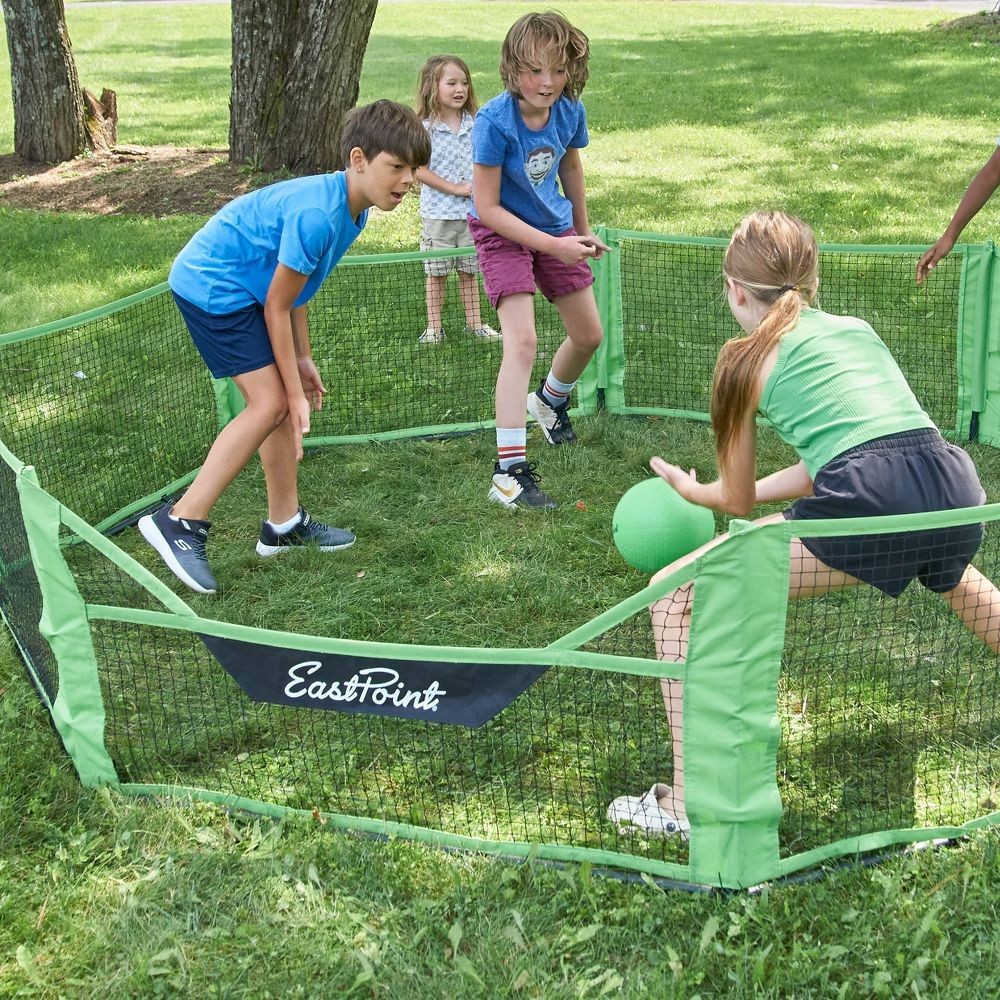Eastpoint Gaga Ball Pit: Steel Toss Game Set for 4+ Players