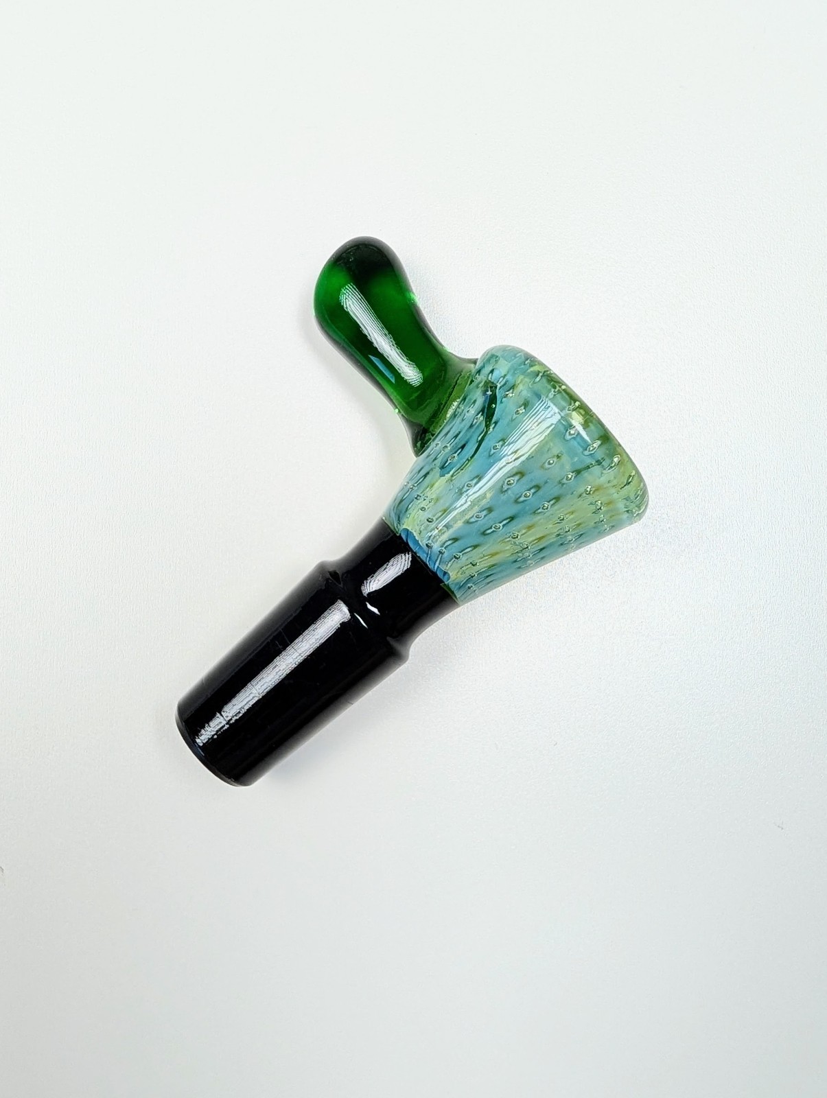 14mm Green Bubble Trap Premium Quality Glass Bowl Slide Bong Water Pipe Hookah