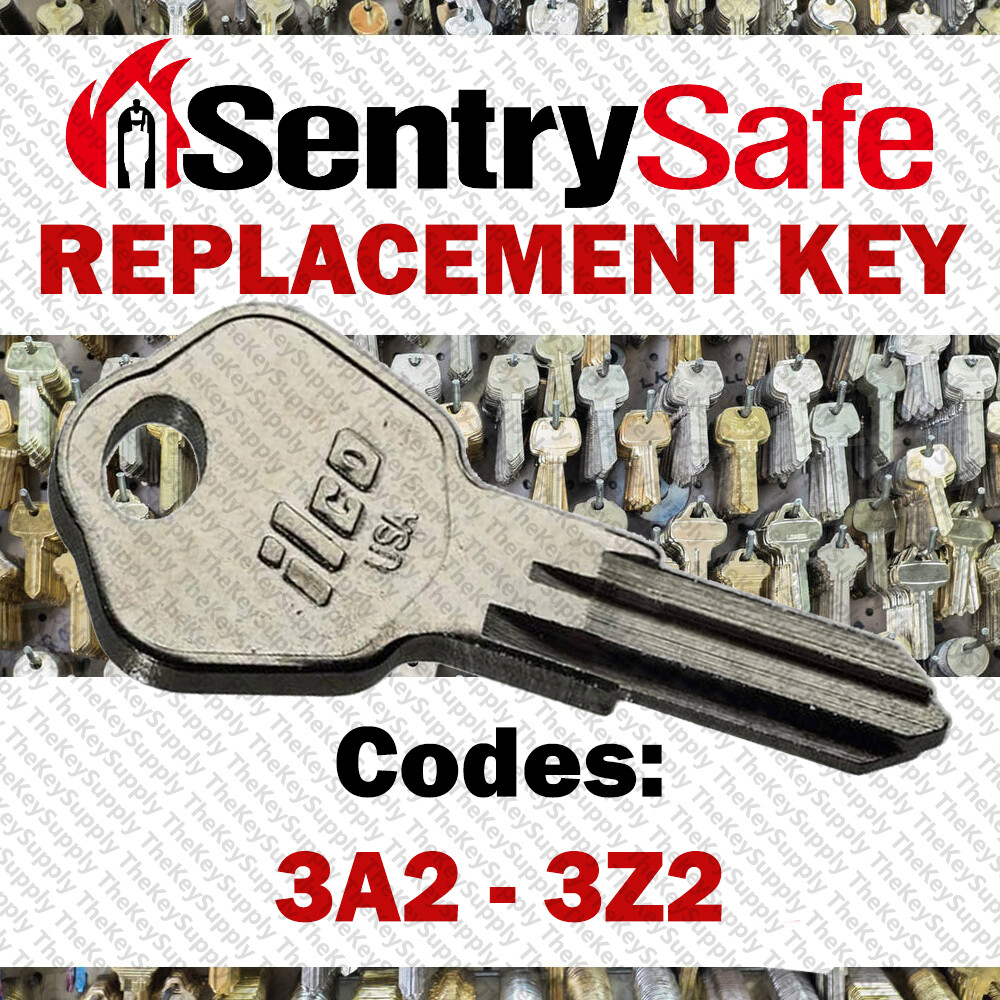 Sentry Safe Replacement Key Cut To Your Code 3A2 - 3Z2
