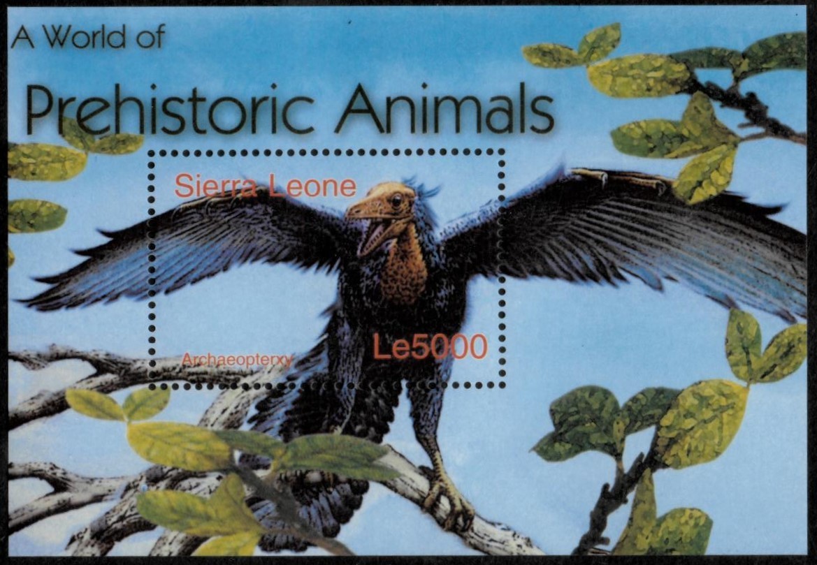 Sierra Leone 2003 - Dinosaurs - Souvenir Stamp Sheet - Scott #2737 - MNH