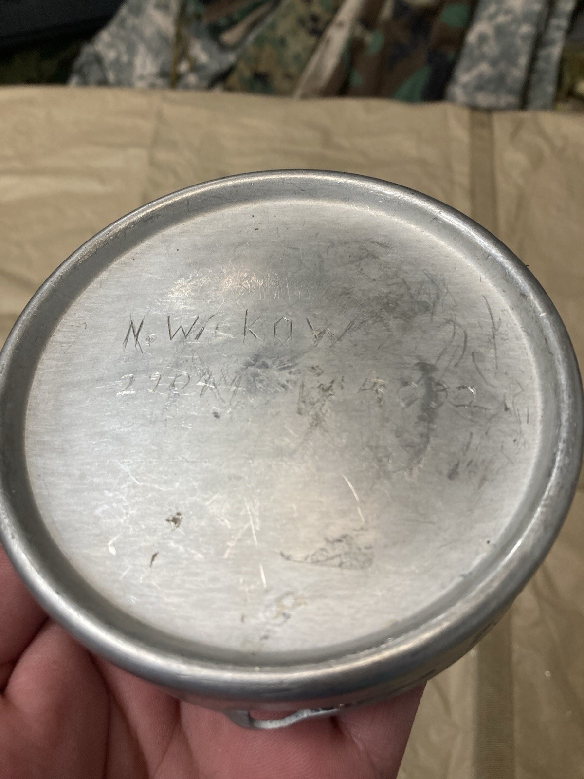 German Bundeswehr Mess Kit Insert Bowl & Lid – 1960/61 Dated – Individual