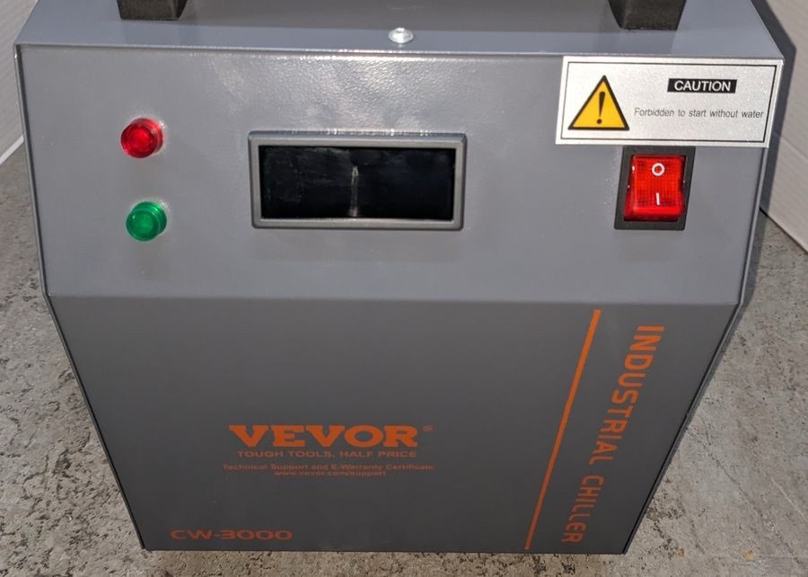 VEVOR Air-cooled Industrial Water Chiller CW-3000(PRO) 12L 18L/min Laser Chiller