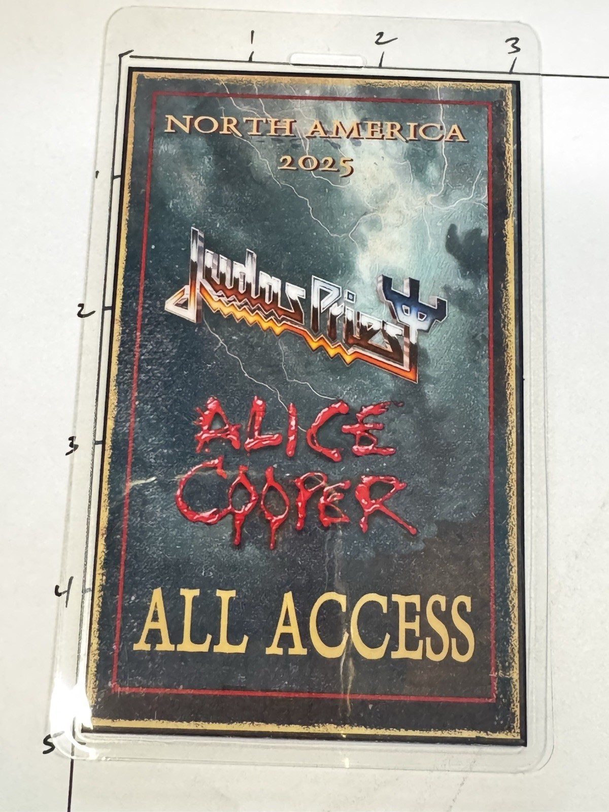 Judas Priest & Alice Cooper Commemorative, North America 2025 All Access Pass