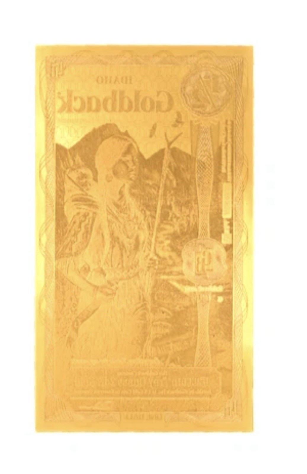 1/2 IDAHO ALPHA GOLDBACK AURUM 24K GOLD NOTE 1/2000 OZ .999 GOLD BU PRE SALE 🔥