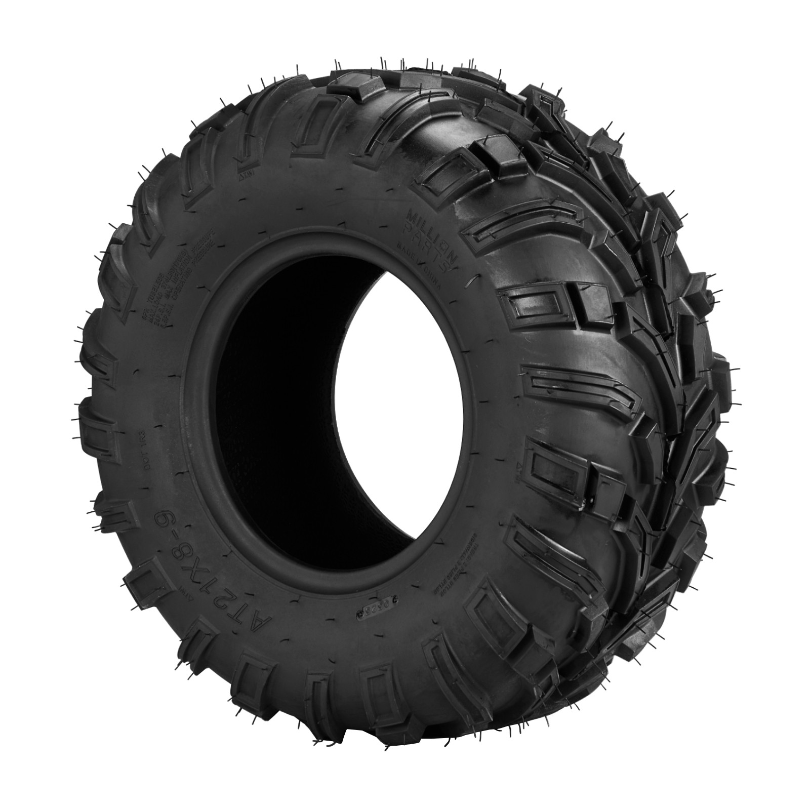 Two 21x8-9 ATV UTV Tires All Terrain 4 Ply 21x8x9 Tubeless Black Rubber