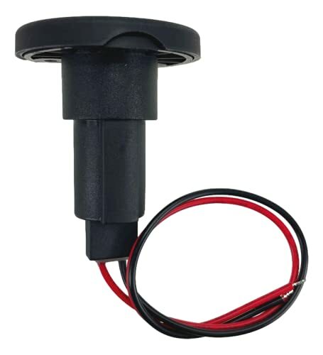 Pactrade Marine Boat 2-Prong Nylon Navigation Stern Light Pole Base Black Cover